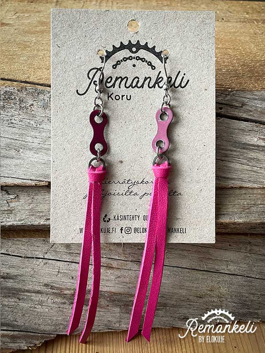 Remankeli bicycle chain earrings