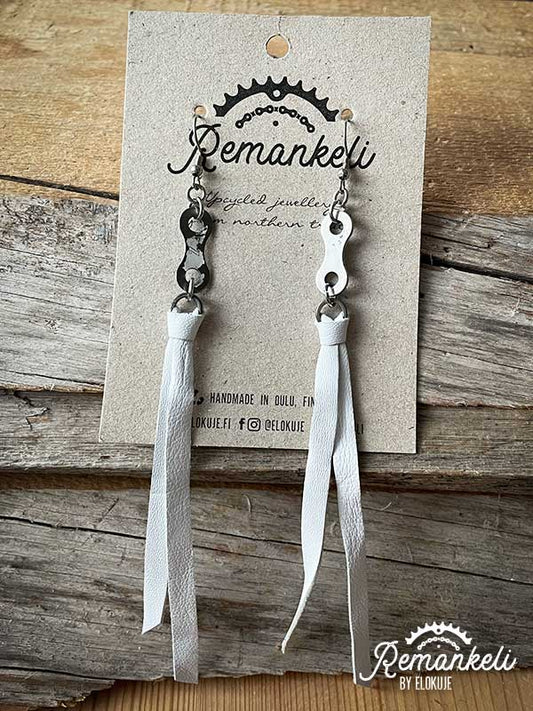 Remankeli bicycle chain earrings